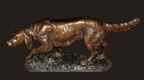 Rubens Capaldo "Seter", antyki, antyczna rzeźba, skup antyków, Galeria Żak