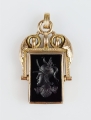 Pendant with Roman warrior, 19th century, old jewelry, antiques, Galeria Żak