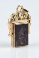 Pendant with Roman warrior, 19th century, old jewelry, antiques, Galeria Żak