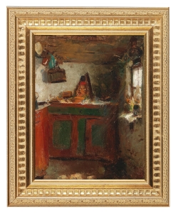  Franz Skarbina "In the kitchen"