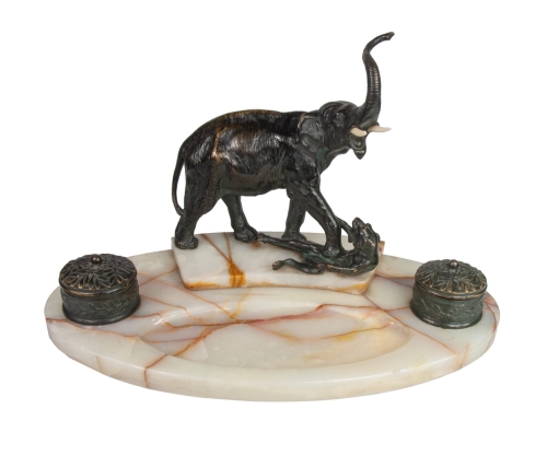 Desk set, Vienna, circa 1900 , old stuff, antique home decorations, decorative objects, antiques Warsaw, Galeria Żak