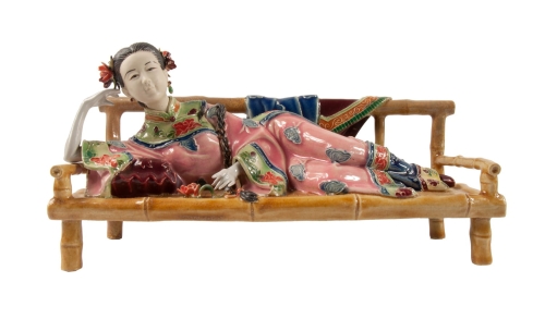 Gejsza, Chiny , antyki Warszawa, skup antyków, porcelana, stara porcelana, Galeria Żak, daleki wschód, orient