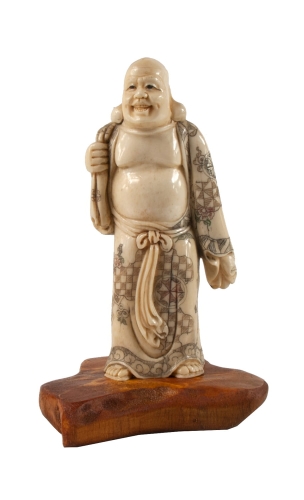 Okimono, Japonia, okres Meiji (1868-1912), antyki Warszawa, skup antyków, sztuka dalekiego wschodu, kość słoniowa, okimono, antyki, Galeria Żak