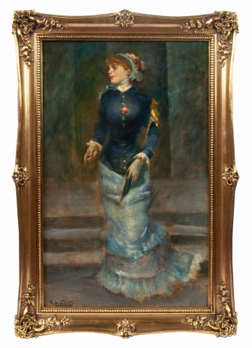 Giuseppe De Sanctis “Lady”, antique Warsaw, antique paintings, Galeria Żak, art, antiques