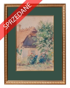 Stanisław Rydygier "Kwiaty przed domem"