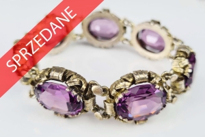 Bransoletka z ametystami