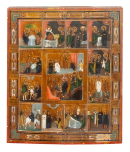 Icon, Resurrection - Harrowing of Hell, Russia, 19th century