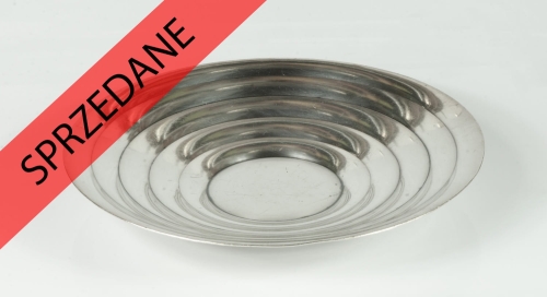 Patera, Julia Keilowa, Fabryka Wyrobów Srebrnych i Platerowanych Józefa Frageta, Warszawa, ok. 1930 r., srebra, stare srebra, platery, Galeria żak, skup antyków, antyki Warszawa