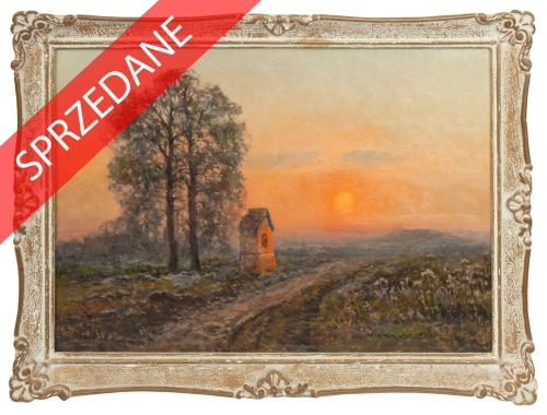 8930.jpgWiktor Korecki "Zachód słońca", malarstwo dawne, malarstwo aukcyjne, polskie malarstwo, skup antyków, antyki Warszawa