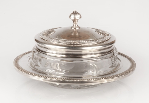 Caviar set, Eugène Bansse, Paris, France, 1898 
, antique Warsaw, silver, old silver, Galeria Żak, art, antiques