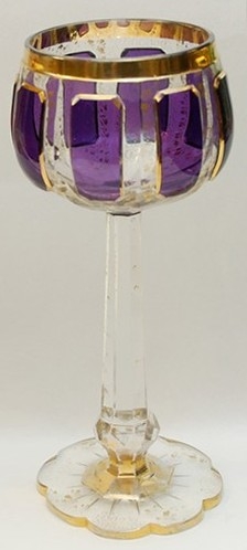 Kieliszek, Egermann, Novy Bor, antyki Warszawa, stare szkła, szkła antyczne