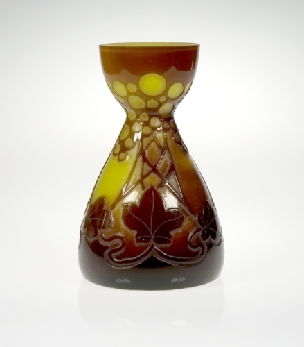 Wazonik secesyjny, Śląsk, ok. 1900 r., antyki Warszawa, stare szkła, szkła antyczne