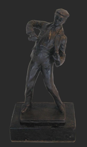 Dziennikarz, figura z brązu, antyki, antyczna rzeźba, rzeźba, Galeria Żak