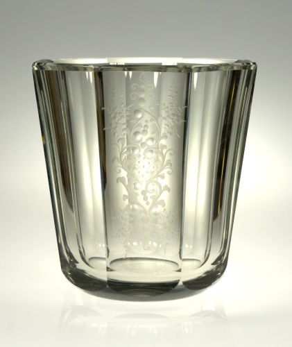 Wazon, Art Deco, ok. 1930 r., antyki Warszawa, stare szkła, szkła art deco