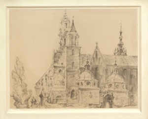Jan Kulikowski "Katedra na Wawelu", 1958 r.
