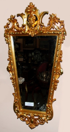 Lustro neorokowe, Niemcy, II poł. XIX w., antyki, antyki Warszawa, stylowe meble, antyczne meble