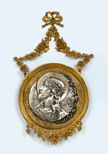 Raoul Lamourdedieu -Plakieta "Chrystus w koronie cierniowej"