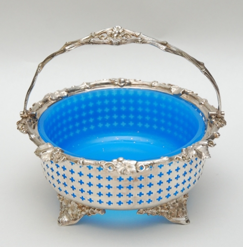 Cukiernica srebrna, Strube&Sohn, Lipsk, k. XIX w.
, antyki, srebra, stare srebra, platery, Galeria żak, skup antyków, antyki Warszawa