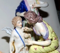 Scena wielopostaciowa, Królewska Manufaktura Porcelany, Wiedeń, lata 1770-1810. , antyki, Galeria Żak, stara porcelana, porcelana, antyki Warszawa