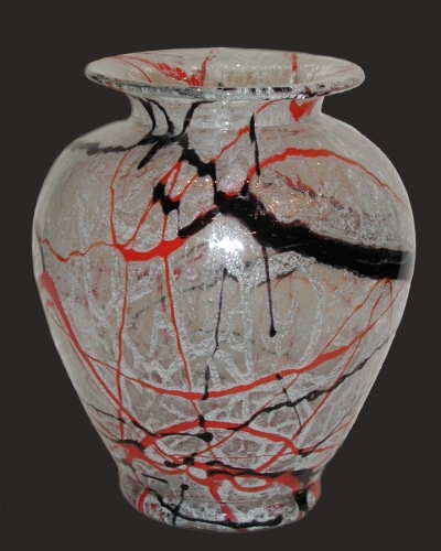 Wazon Loetz, 1930 r., antyki Warszawa, stare szkła, szkła Loetz